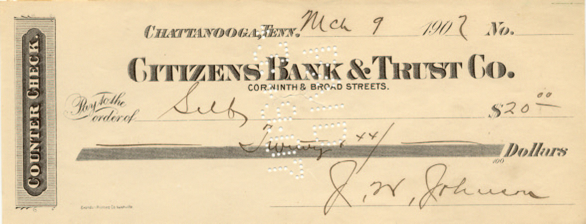 Citizens Bank and Trust 3-9-1907